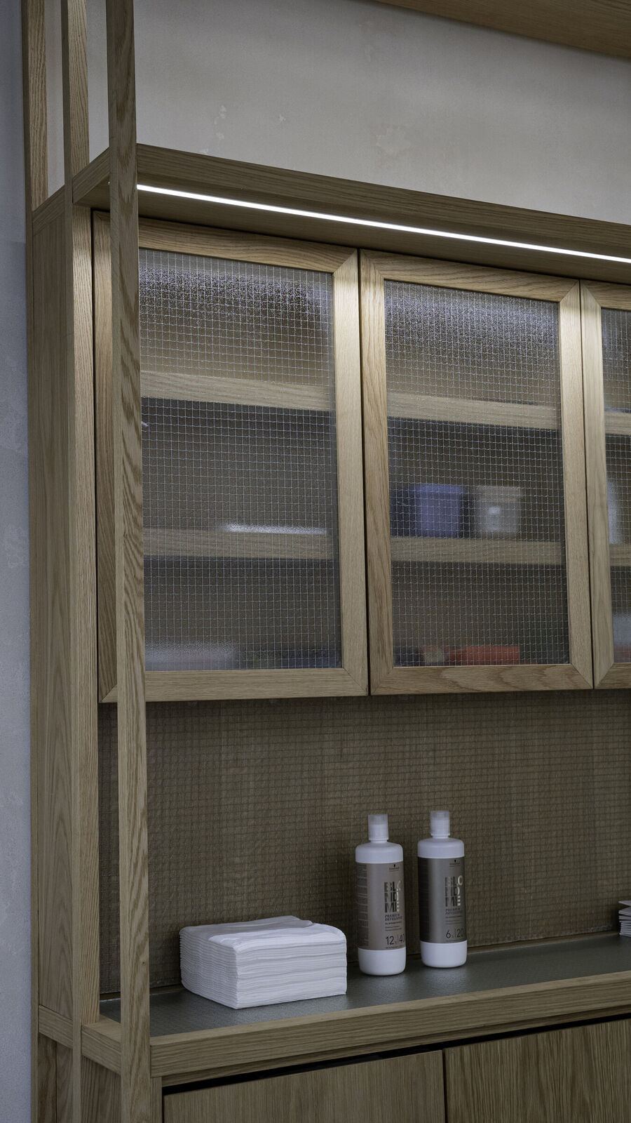 Lab unit with wired glass doors, Cut & Shout