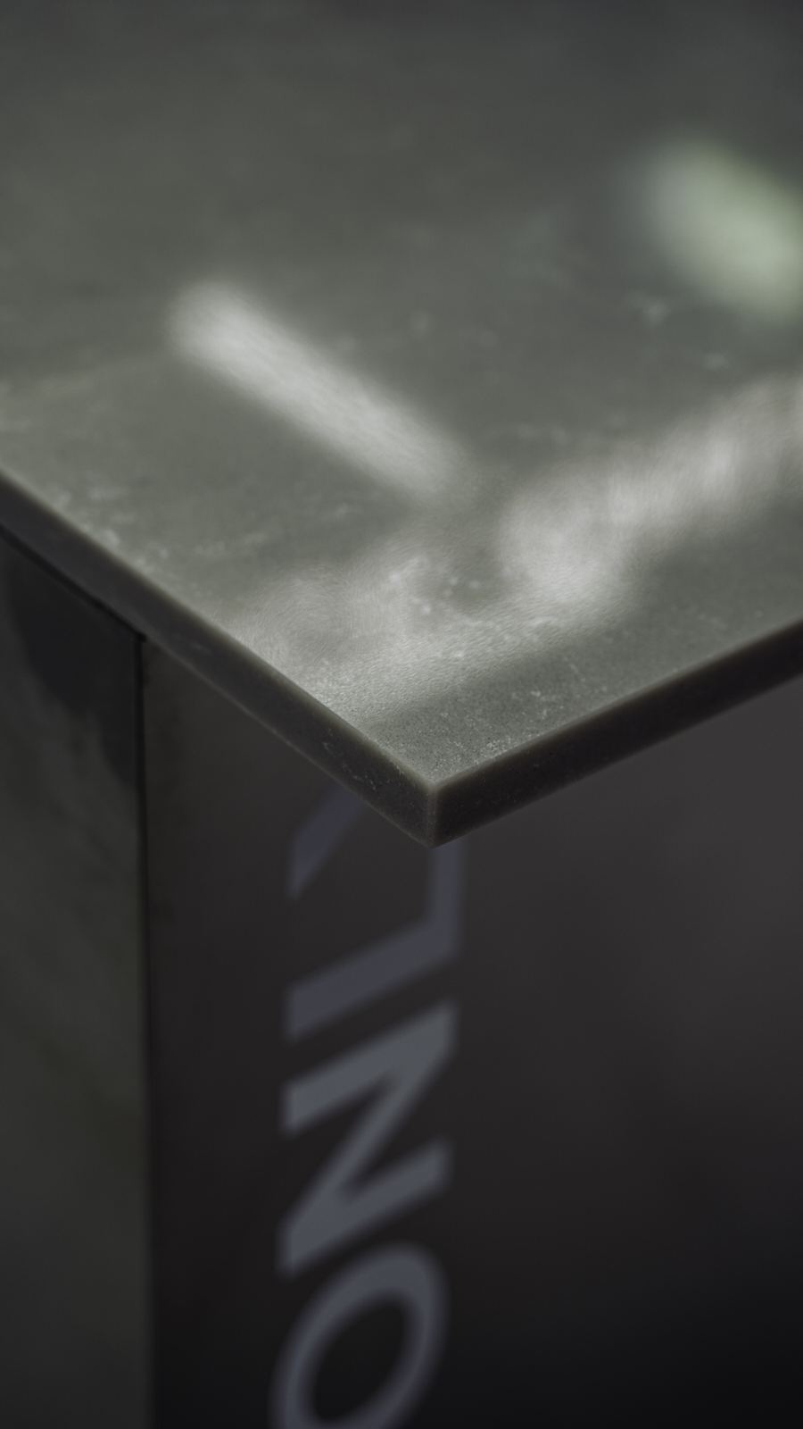 Stone top meeting the steel body, The Face Only