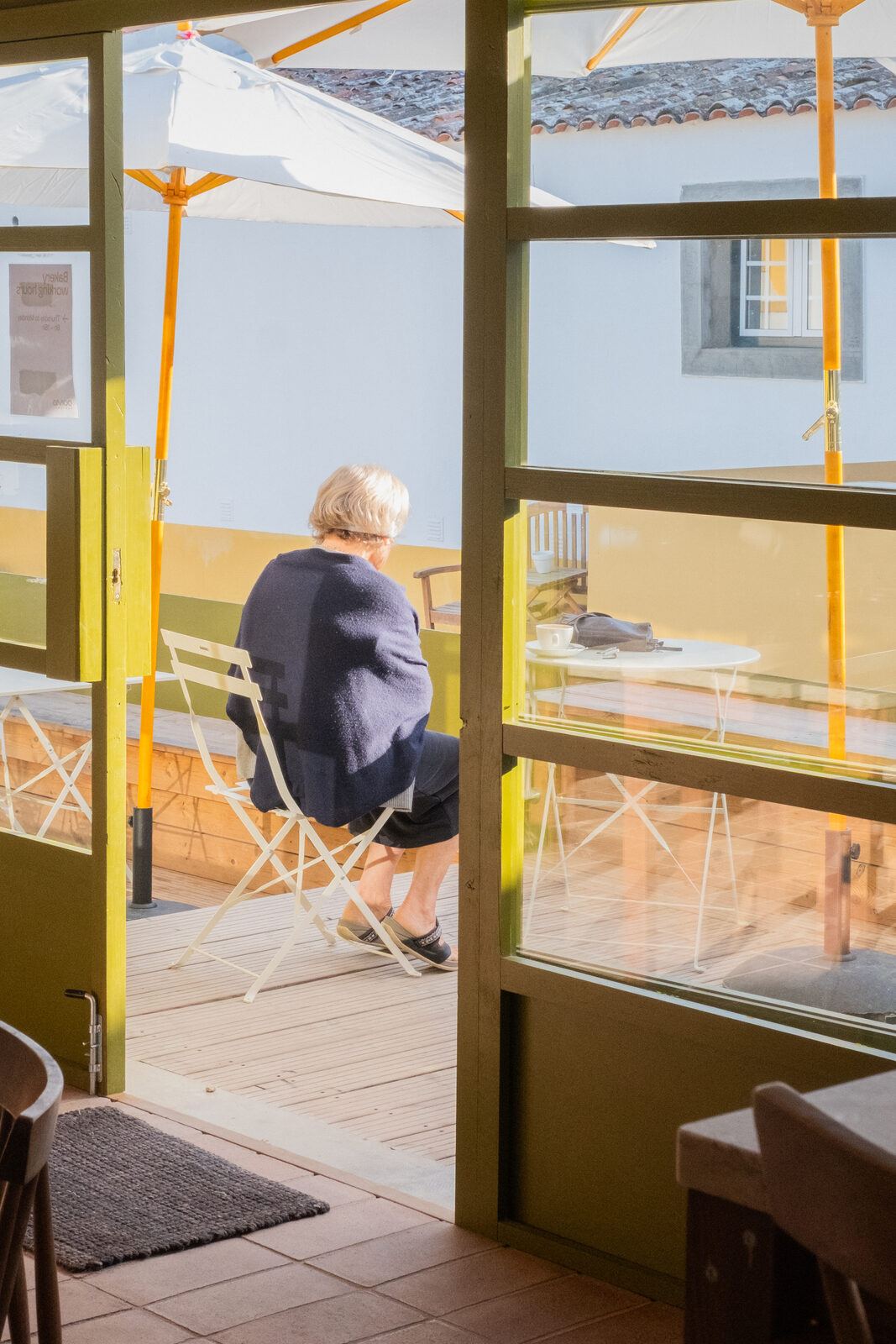 Open door to the terrace, DOMA